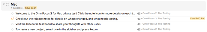 OmniFocus 2 Compacte Layout